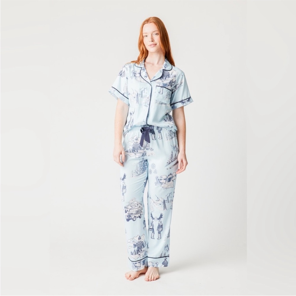 KATIE KIME APRÈS SKI TOILE PAJAMA‎ PANTS SET Size 2X